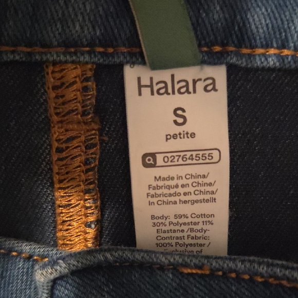 2 Halara Flex™ Mid Rise Pockets Casual Bootcut Jeans Washed Denim Bleached Blue - Picture 5 of 5